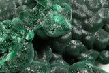 Chatoyant Fibrous Malachite Crystal Cluster - DR Congo #379681-1